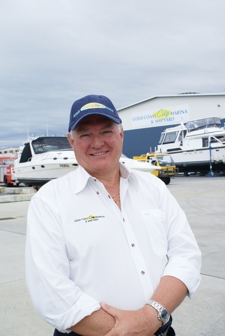 Gold Coast City Marina managing director Jeff Leigh-Smith, the man behind the marina’s Summer Boat Show. - hunting for customers © Bob Wonders